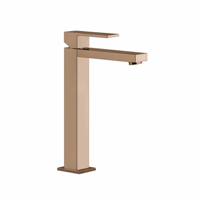 Gessi Rettangolo Miscelatore Monocomando Alto Lavabo 11922-Copper PVD
