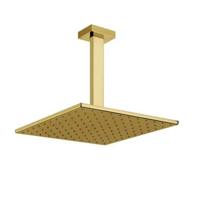 Gessi Rettangolo Shower Soffione doccia a Soffitto 15186-Gold PVD