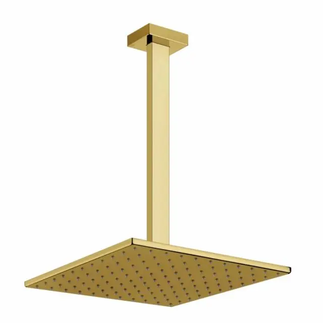 Gessi Rettangolo Shower soffione doccia a soffitto braccio personalizzabile 15199-Gold PVD