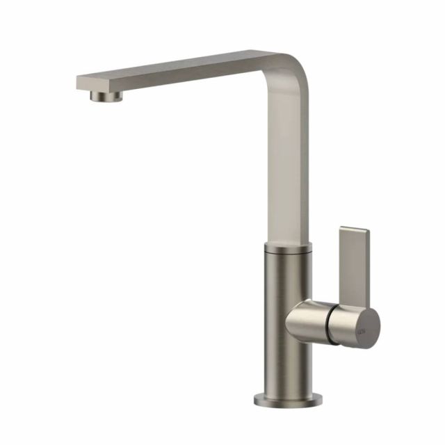 Gessi Helium Cucina Miscelatore monocomando lavabo 17015-Finox Brushed Nickel