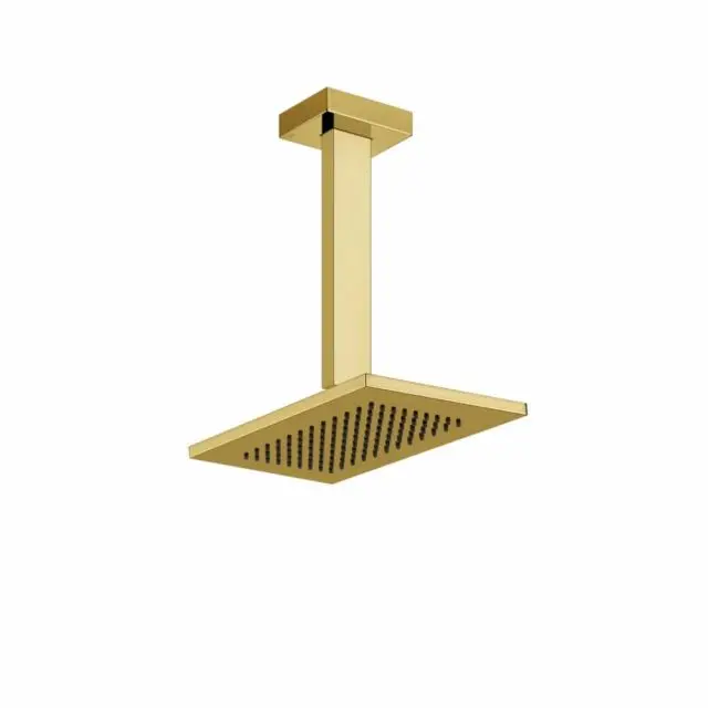 Gessi Rettangolo Shower Soffione Doccia a Soffitto 20151-Gold PVD