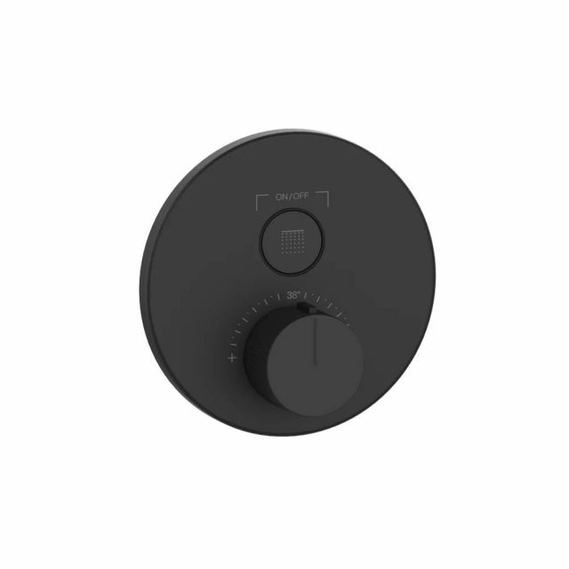 Gessi Hi-Fi Comfort Miscelatore termostatico doccia 38711+38266-Matte Black