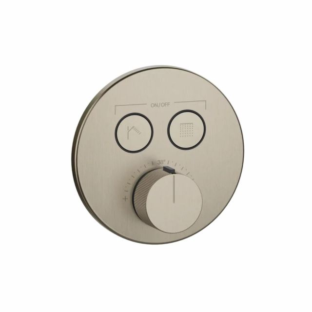 Gessi Hi-Fi Comfort Miscelatore doccia a due funzioni 38713+38267-Finox Brushed Nickel