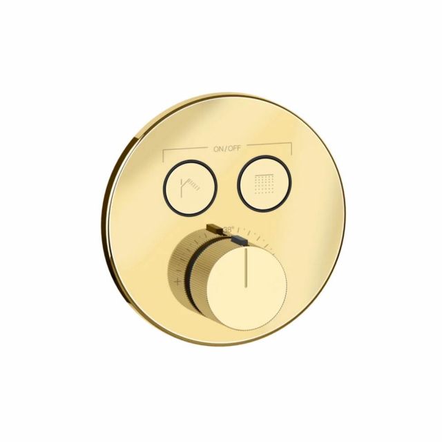 Gessi Hi-Fi Comfort Miscelatore doccia a due funzioni 38713+38267-Gold PVD