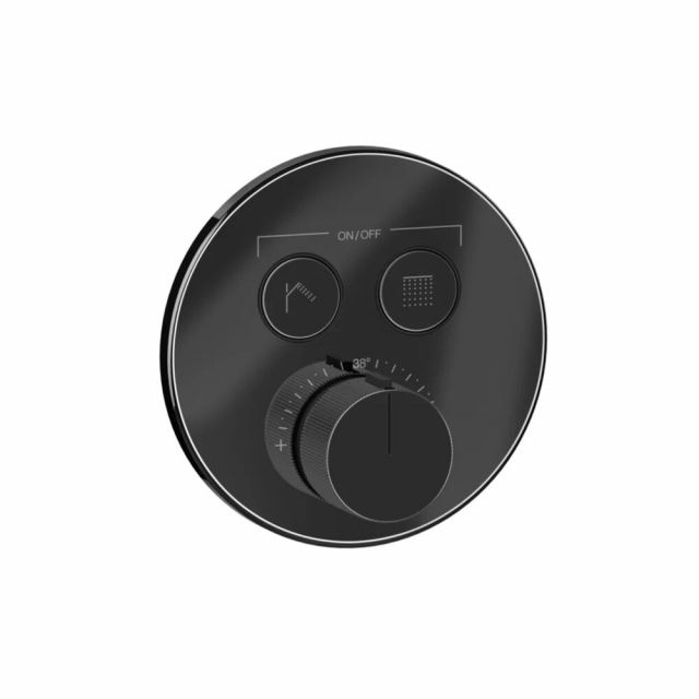 Gessi Hi-Fi Comfort Miscelatore doccia a due funzioni 38713+38267-Black Metal PVD