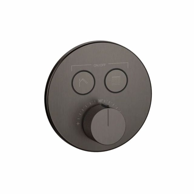 Gessi Hi-Fi Comfort Miscelatore doccia a due funzioni 38713+38267-Black Metal Brushed PVD