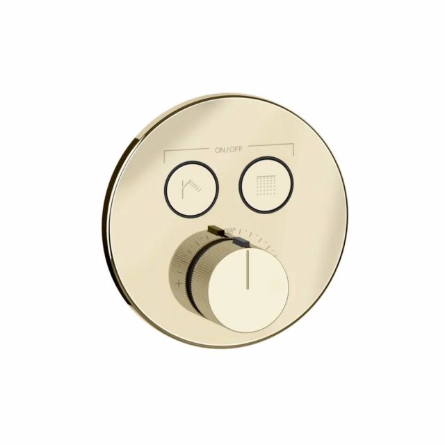 Gessi Hi-Fi Comfort Miscelatore doccia a due funzioni 38713+38267-Brass PVD