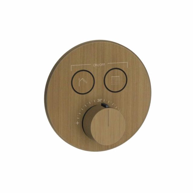 Gessi Hi-Fi Comfort Miscelatore doccia a due funzioni 38713+38267-Antique Brass