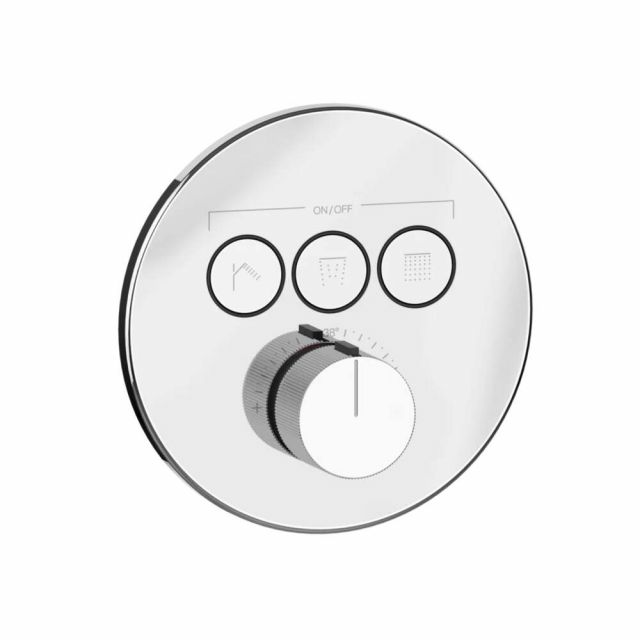 Gessi Hi-Fi Comfort Miscelatore doccia termostatico 38716+38268-Cromo