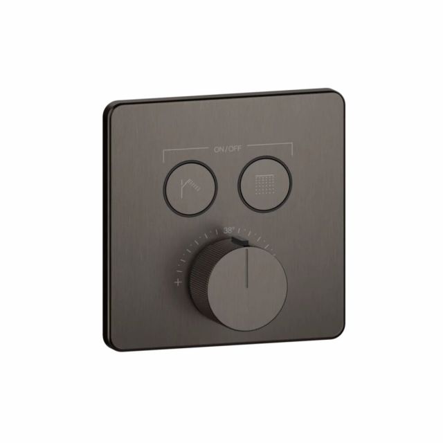 Gessi HI-FI Comfort Miscelatore a due funzioni 38718+38267-Black Metal Brushed PVD