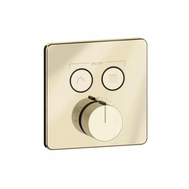 Gessi HI-FI Comfort Miscelatore a due funzioni 38718+38267-Brass PVD