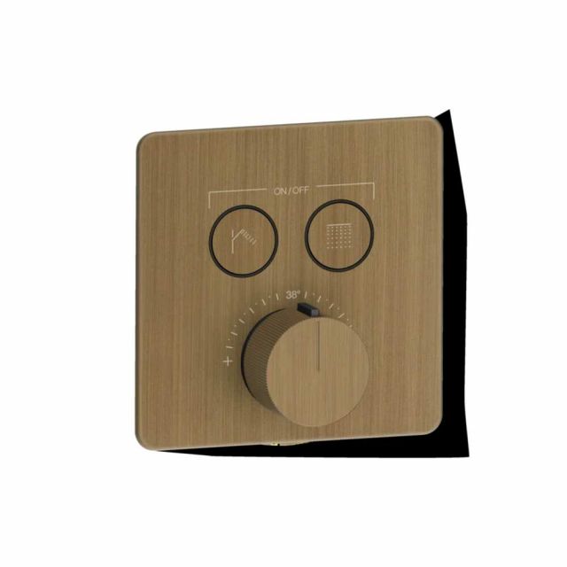 Gessi HI-FI Comfort Miscelatore a due funzioni 38718+38267-Antique Brass