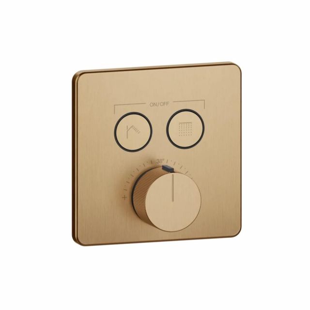Gessi HI-FI Comfort Miscelatore a due funzioni 38718+38267-Warm Bronze Brushed PVD