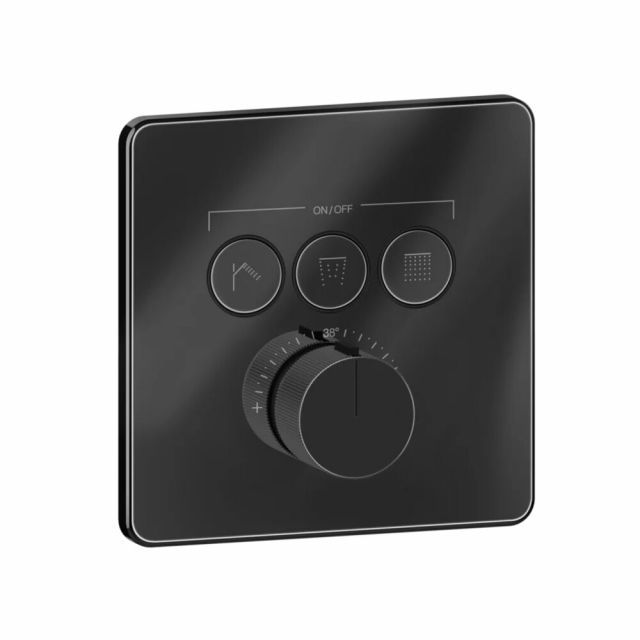 Gessi HI-FI Comfort Miscelatore doccia termostatico 38719+38268-Black Metal PVD
