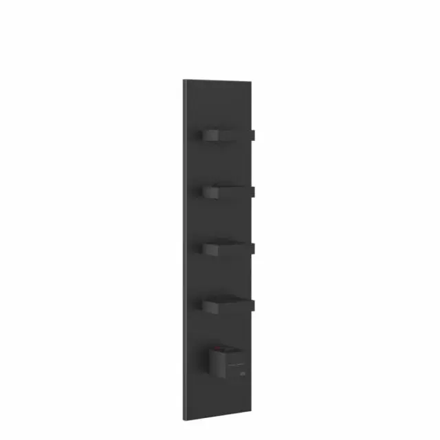 Gessi Rettangolo Shower Miscelatore Termostatico + Parte ad Incasso 43028+43107-Matte Black