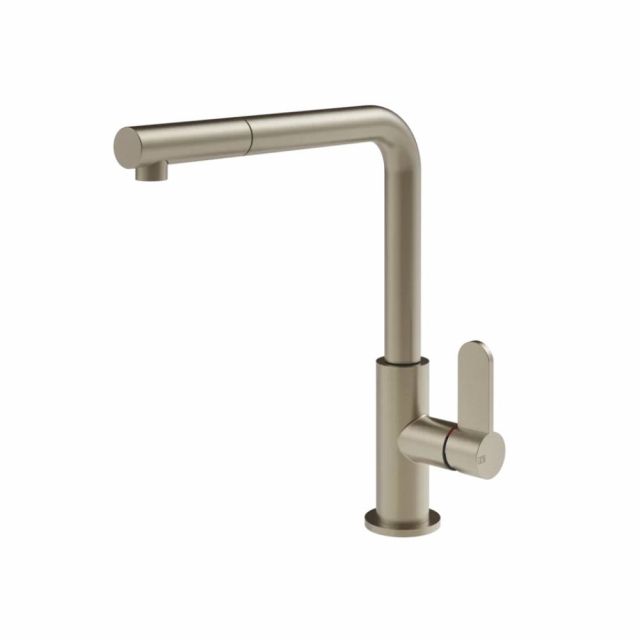 Gessi Helium Cucina Miscelatore monocomando lavabo 50103-Finox Brushed Nickel
