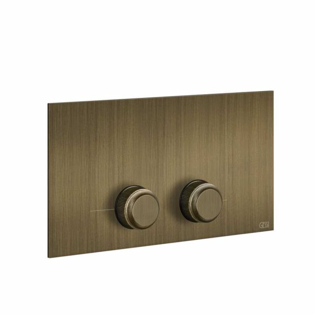 Gessi Venti20 Placca WC 54653-Antique Brass