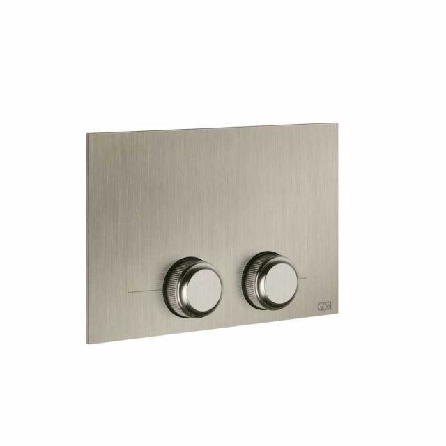 Gessi Venti20 Placca WC 54657-Finox Brushed Nickel