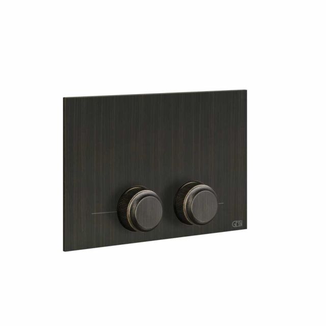 Gessi Venti20 Placca WC 54657-Aged Bronze