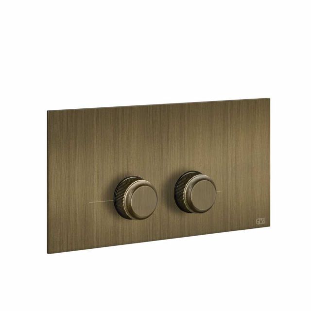 Gessi Venti20 Placca WC 54661-Antique Brass