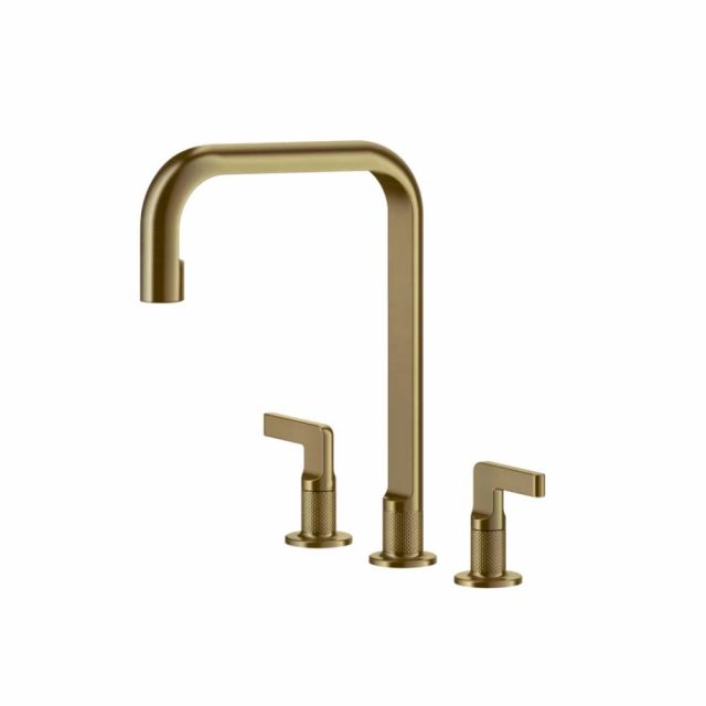 Gessi Inciso Cucina Miscelatore 3 fori lavabo 58701-Warm Bronze Brushed PVD