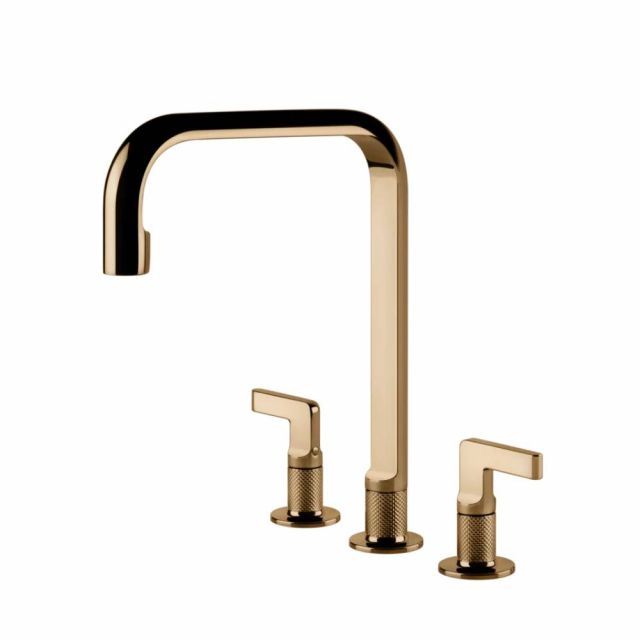 Gessi Inciso Cucina Miscelatore 3 fori lavabo 58701-Warm Bronze PVD