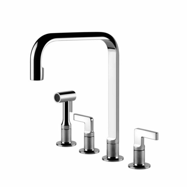 Gessi Inciso Cucina Miscelatore quattro fori lavello 58703