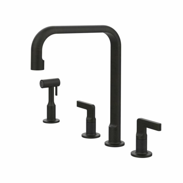 Gessi Inciso Cucina Miscelatore quattro fori lavello 58703-Aged Bronze
