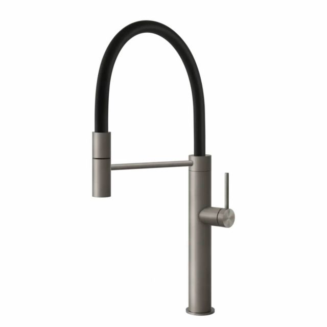 Gessi 316 Cucina Miscelatore monocomando lavello 60010-Steel Brushed