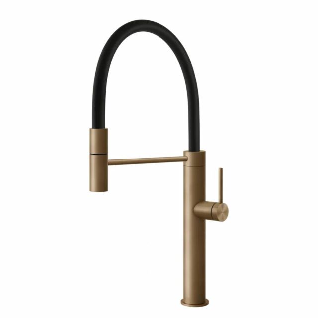 Gessi 316 Cucina Miscelatore monocomando lavello 60010-Warm Bronze Brushed PVD