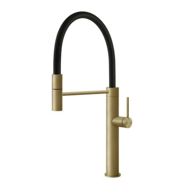 Gessi 316 Cucina Miscelatore monocomando lavello 60010-Brass Brushed PVD