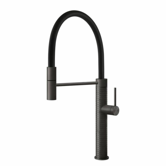 Gessi 316 Cucina Miscelatore monocomando lavabo 60012-Black Metal Brushed PVD
