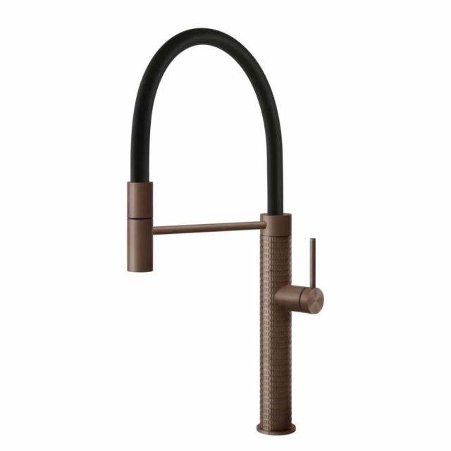 Gessi 316 Cucina Miscelatore monocomando lavabo 60012-Copper Brushed PVD