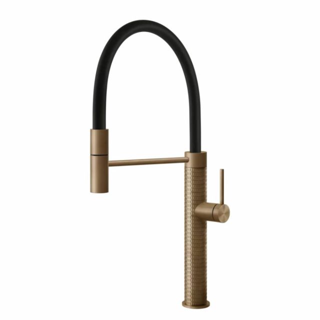 Gessi 316 Cucina Miscelatore monocomando lavabo 60012-Warm Bronze Brushed PVD