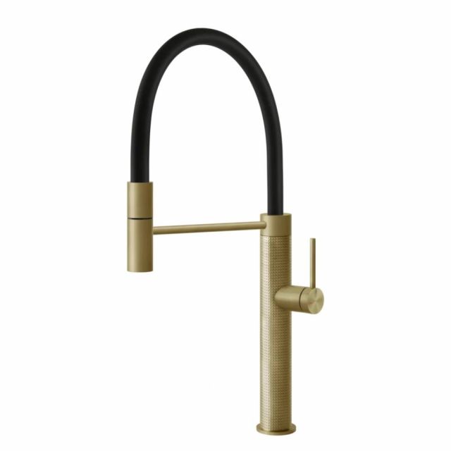 Gessi 316 Cucina Miscelatore monocomando lavello 60014-Brass Brushed PVD