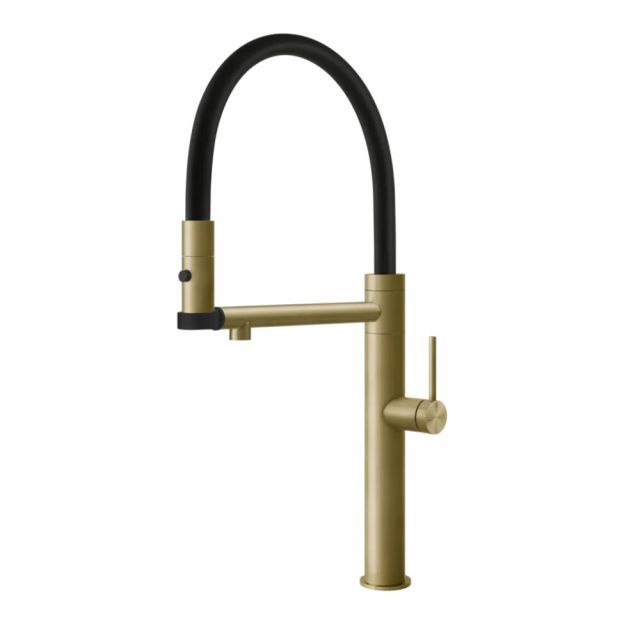 Gessi 316 Cucina Miscelatore Lavello 60210-Brass Brushed PVD