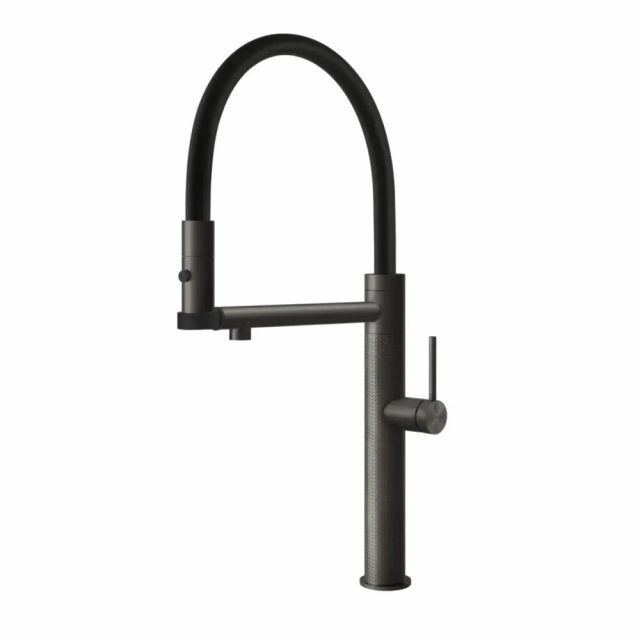 Gessi 316 Cucina Miscelatore Lavello 60214-Black Metal Brushed PVD