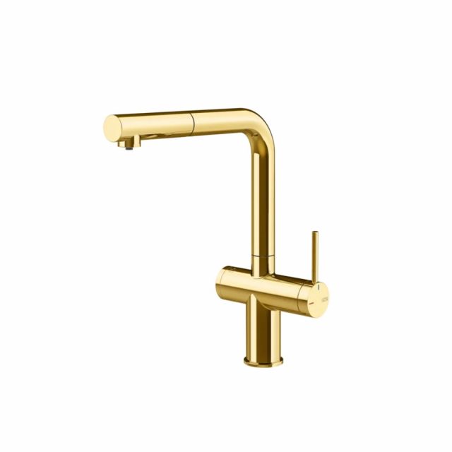 Gessi Inedito Cucina Filtered Miscelatore Lavello 60572-Gold PVD
