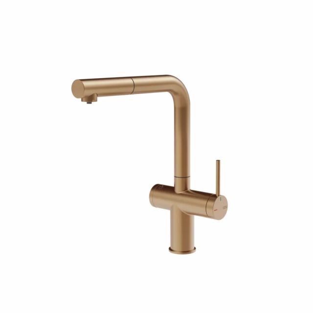 Gessi Inedito Cucina Filtered Miscelatore Lavello 60572-Warm Bronze Brushed PVD