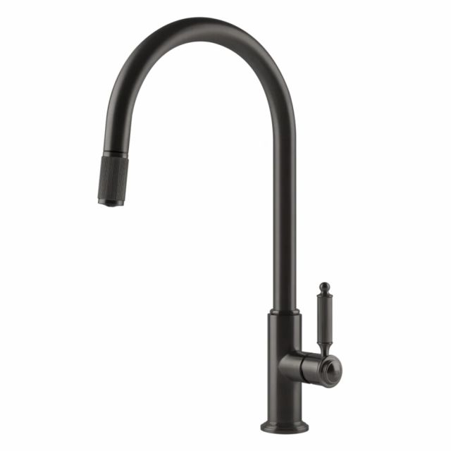 Gessi Venti20 Cucina Miscelatore Monocomando 60622-Black Metal Brushed PVD
