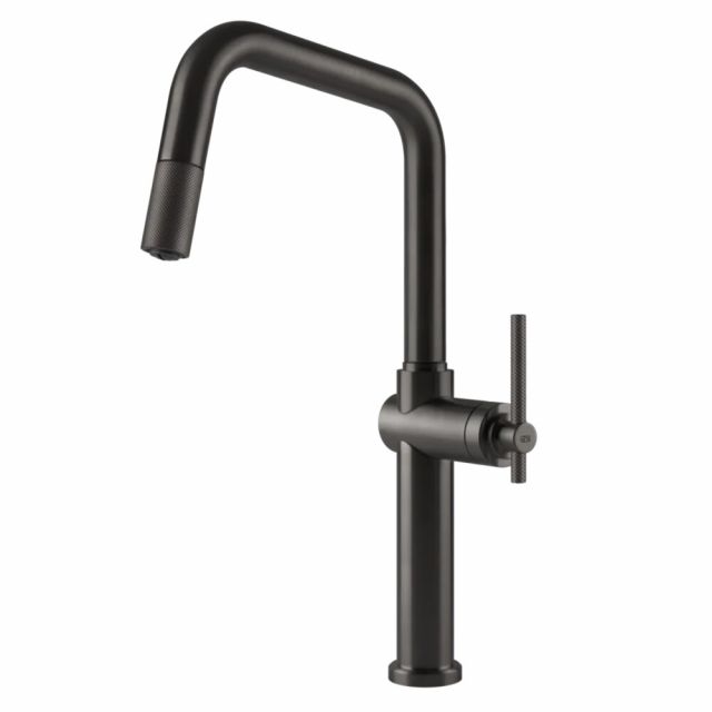 Gessi Cucina Habito Miscelatore Monocomando Cucina 60652-Black Metal Brushed PVD