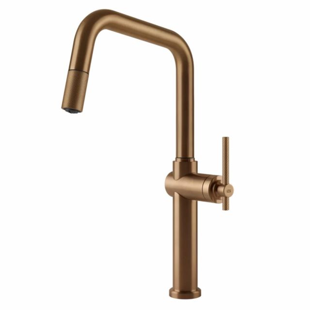 Gessi Cucina Habito Miscelatore Monocomando Cucina 60652-Warm Bronze Brushed PVD