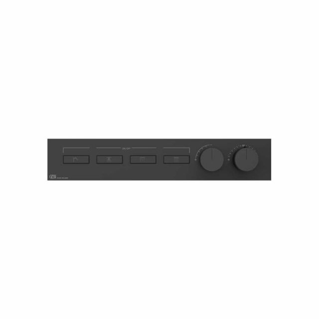 Gessi Hi-Fi Linear Miscelatore Termostatico + Parte ad Incasso 63016+63015-Matte Black