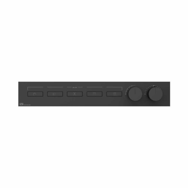 Gessi Hi-Fi Linear Miscelatore Termostatico + Parte ad Incasso 63018+63017-Matte Black