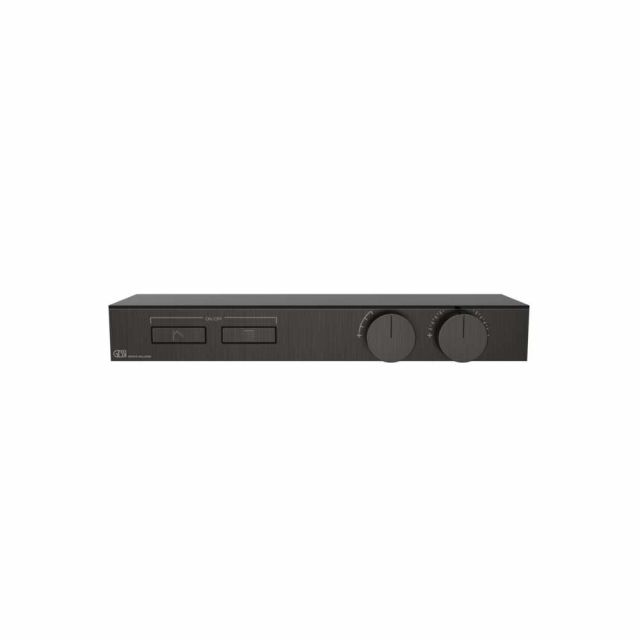Gessi Hi-Fi Shelf Miscelatore Termostatico + Parte ad Incasso 63022+63021-Black Metal Brushed PVD