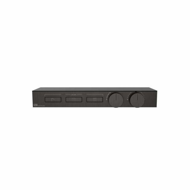 Gessi Hi-Fi Shelf Miscelatore Termostatico + Parte ad Incasso 63024+63023-Black Metal Brushed PVD