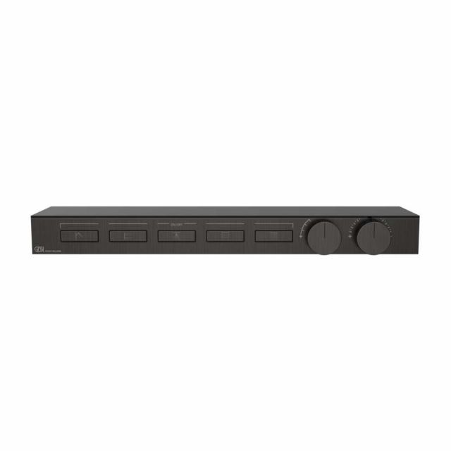Gessi Hi-Fi Shelf Miscelatore Termostatico + Parte ad Incasso 63028+63027-Black Metal Brushed PVD