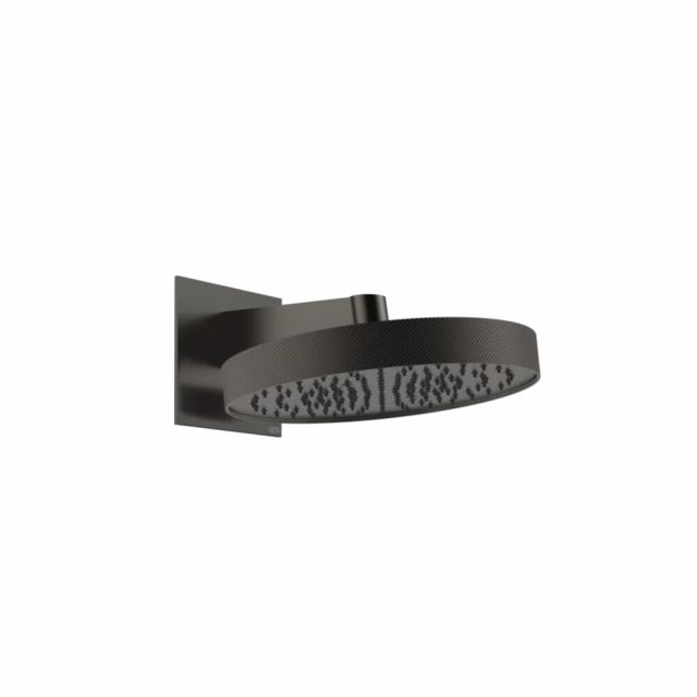 Gessi Tondo Shower Soffione a parete orientabile 63449-Black Metal Brushed PVD