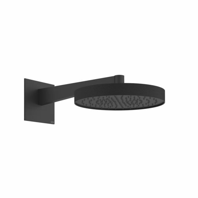 Gessi Tondo Shower Soffione a parete orientabile 63468 -Matte Black