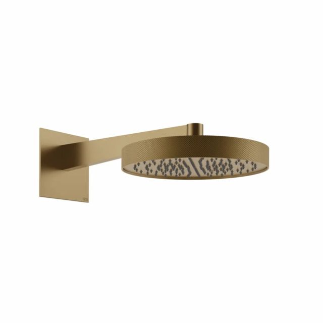 Gessi Tondo Shower Soffione a parete orientabile 63468 -Warm Bronze Brushed PVD